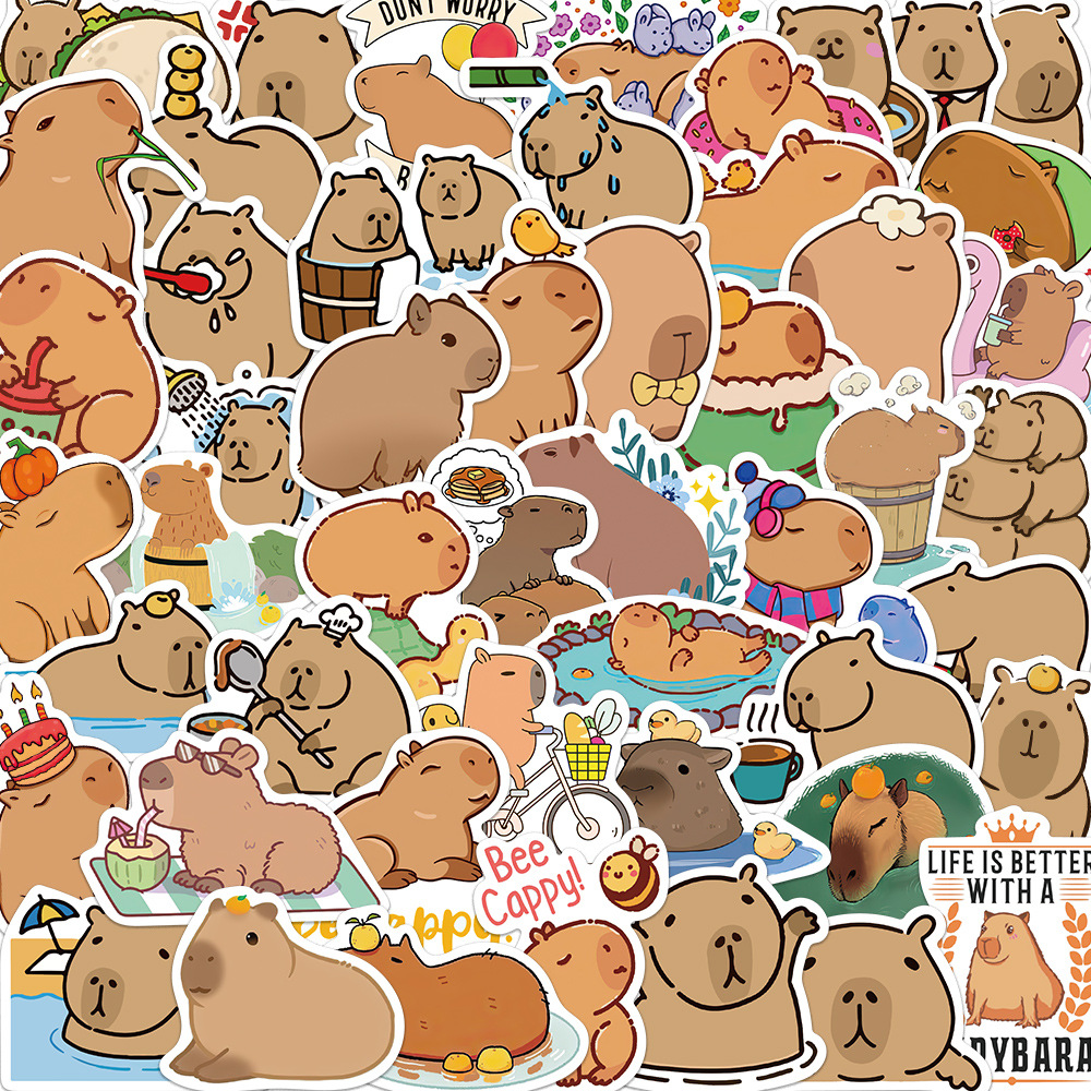 Animales Carpincho Gordito Graffiti Pegatinas